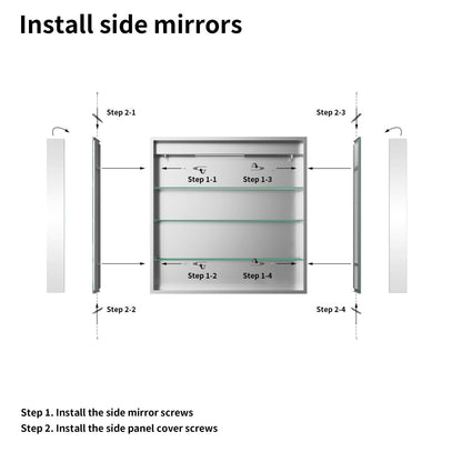 32"H Medicine Cabinet Side Mirror Compatible with Boost/Rim Series