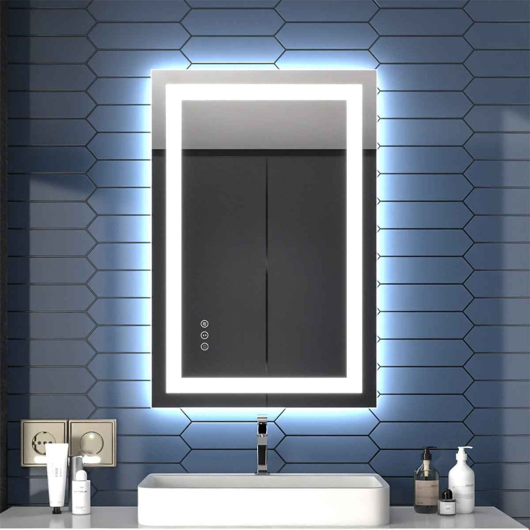 Led Mirror Distributor Exbrite Apex Lighted Bathroom Led Mirror,Anti Fog,Dimmable,Dual ...