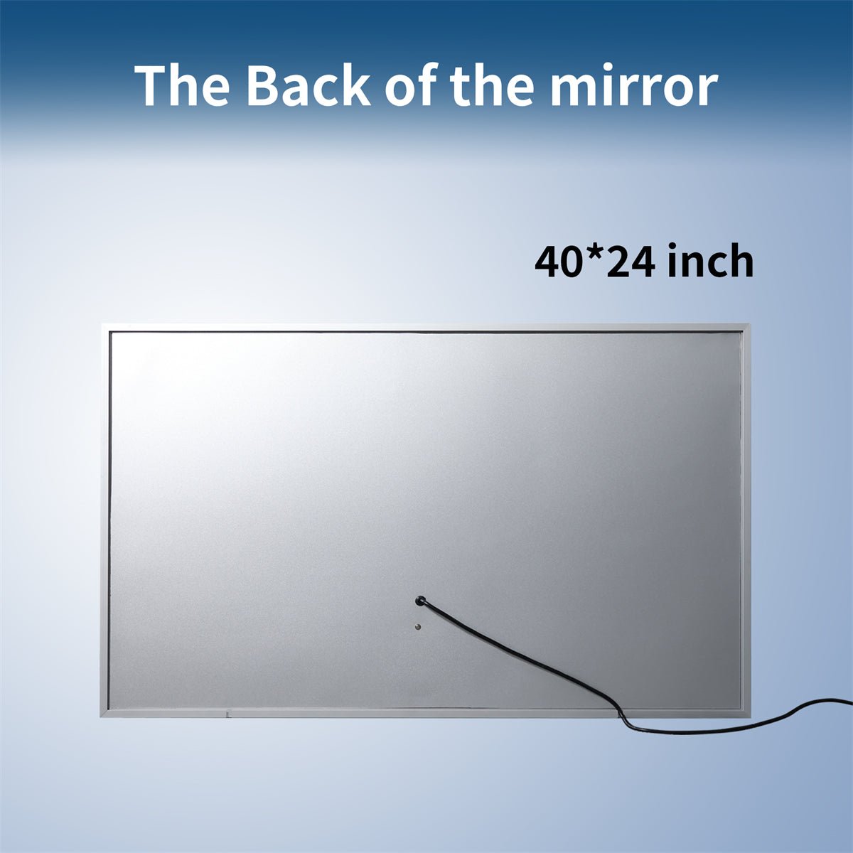 Ascend-M1d 40" x 24" Led Bathroom Mirror with Aluminum Frame