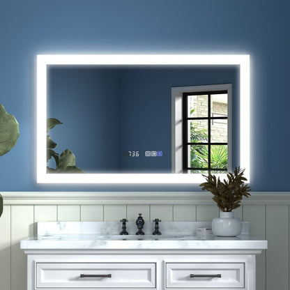 Ascend-M2 40" W x 24" H illuminated Led Bathroom Mirror for Makeup Vanity Room Front,Back Light