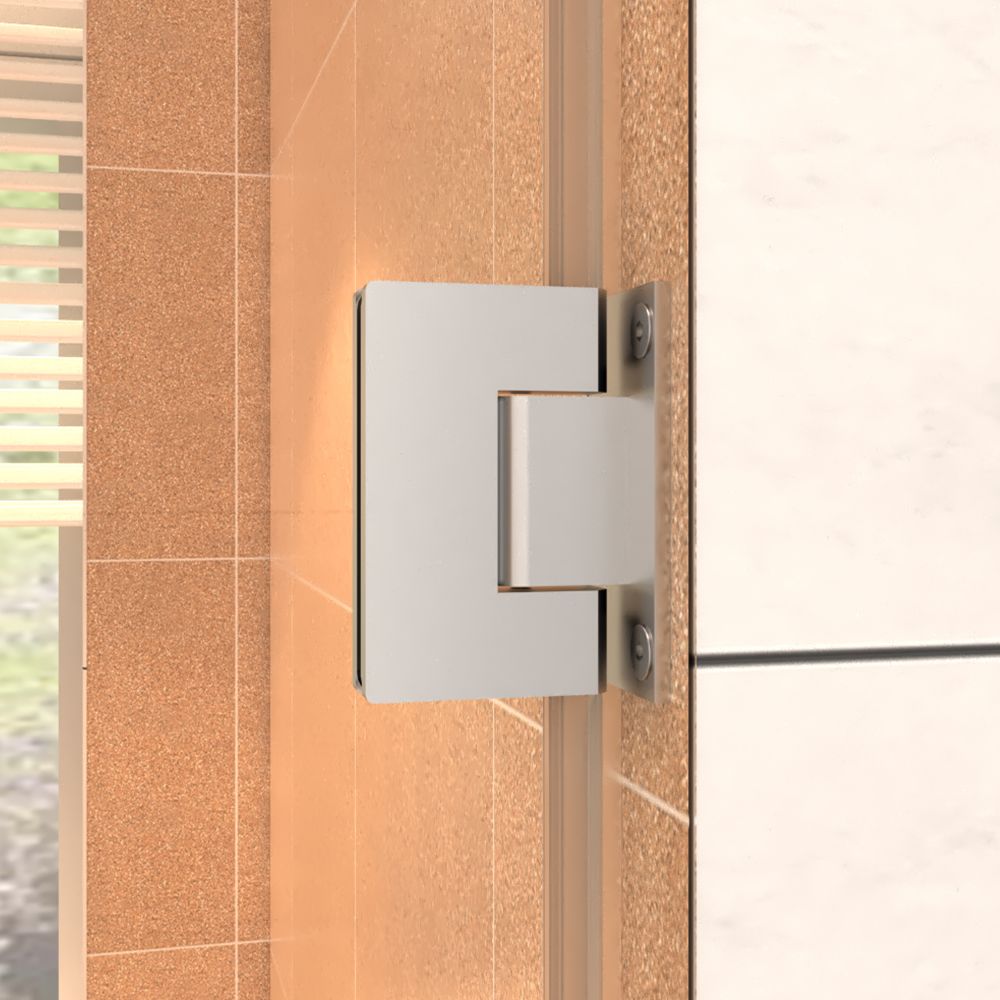 Classy Shower Door 30in.W x 72in. H Semi-Frameless Hinged Shower Door,Shower Room Glass Door with Clear Tempered Shower Glass Panel,Chrome