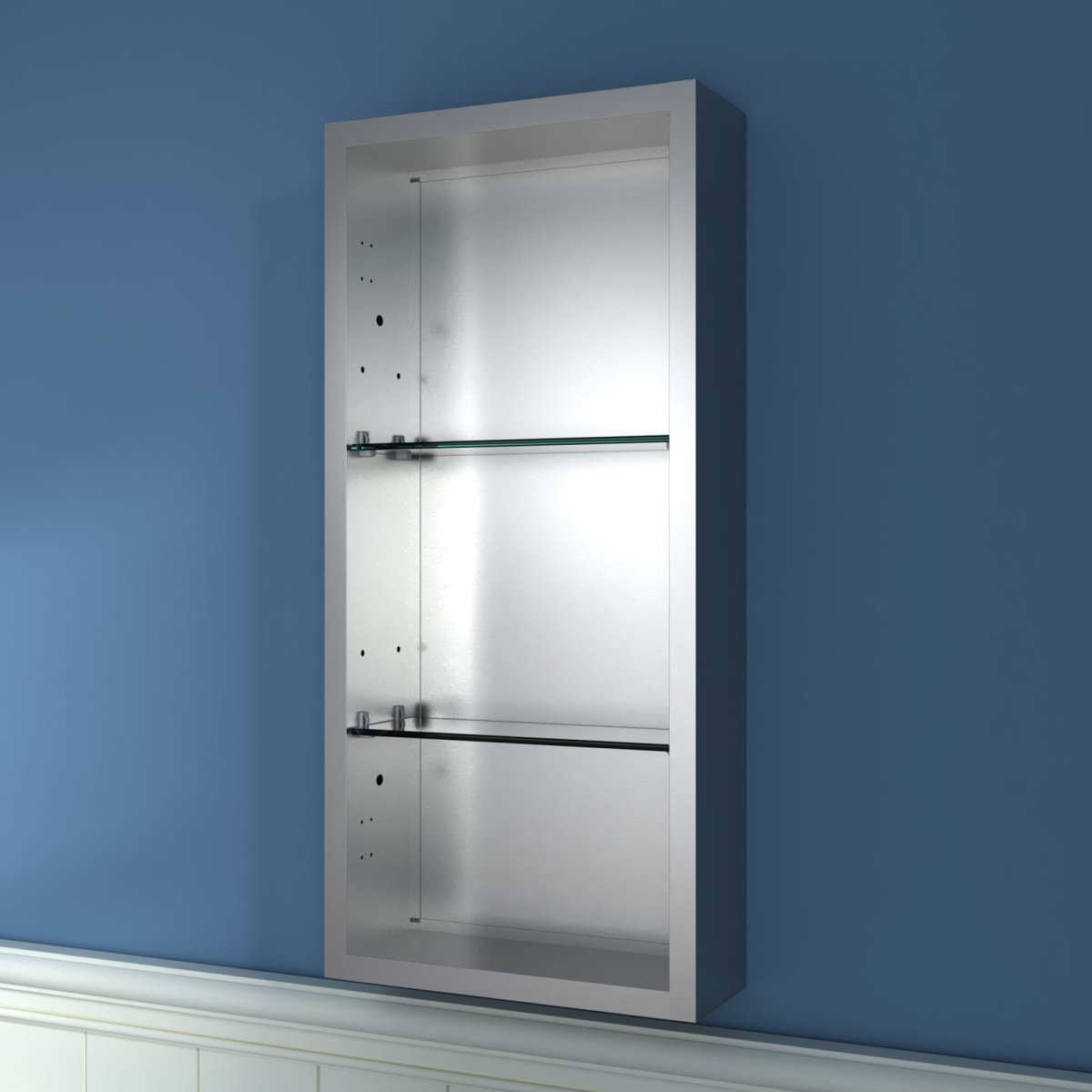 ExBrite 12 in. W X 26 in. H Single Medicine Cabinet without Light - ExBriteUSA