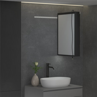 ExBrite 20" W x 30" H LED Bathroom Led Light Medicine Cabinet with Mirrors