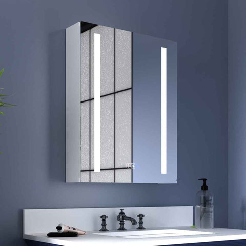 Bathroom Medicine Cabinet with Mirror and Lights – 20"W x 26"H LED | Boost-M1