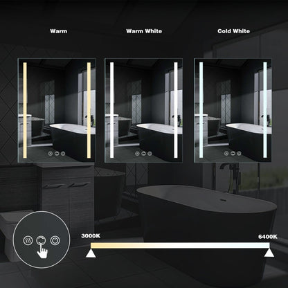 Ascend-M1 20" x 30" LED Bathroom Light Mirror