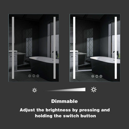 Ascend-M1 20" x 30" LED Bathroom Light Mirror