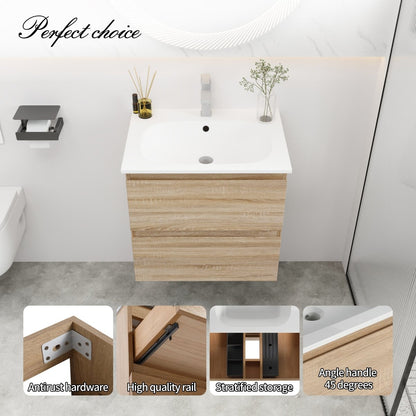 ExBrite 24" Bathroom Vanity With Gel Basin Top - ExBriteUSA