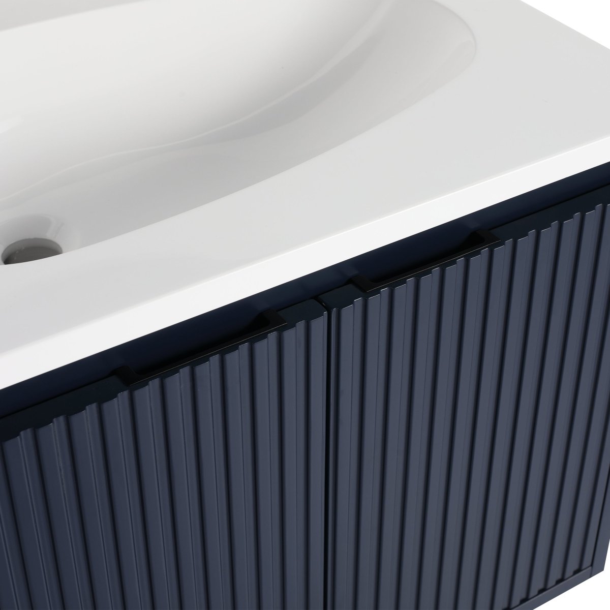 ExBrite 24" Floating Bathroom Vanity with Drop-Shaped Resin Sink