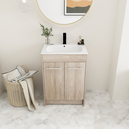ExBrite 24 Inch Freestanding Bathroom Vanity