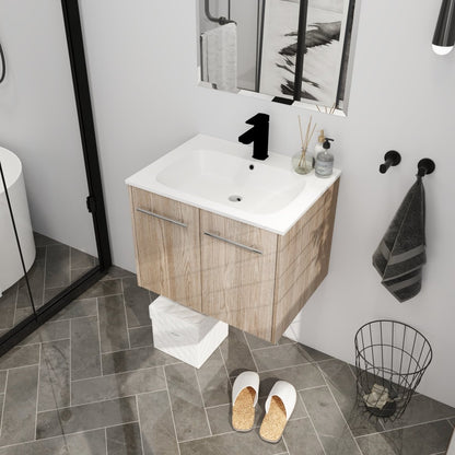 ExBrite 24 Inch Wall Mounted Bathroom Vanity