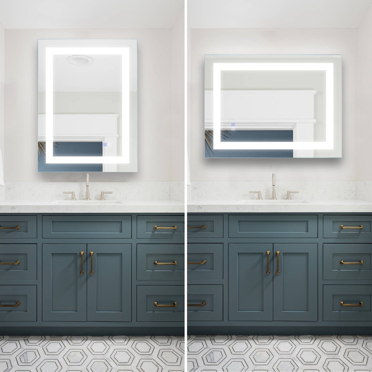 ExBrite 24" x 32" LED Lighted Bathroom Mirror Anti Fog - ExBriteUSA