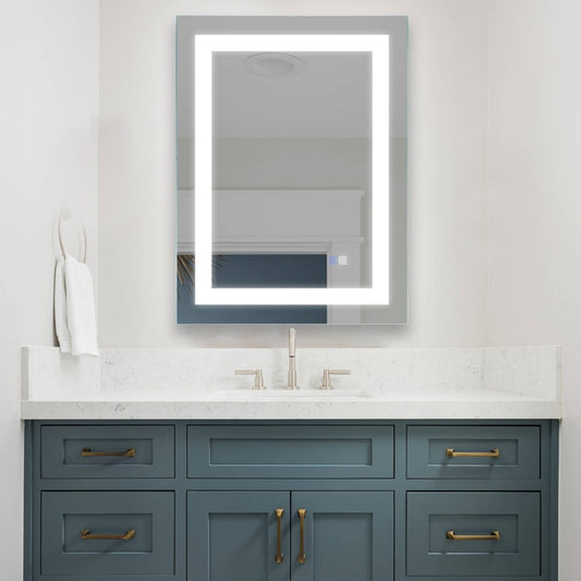 ExBrite 24" x 32" LED Lighted Bathroom Mirror Anti Fog