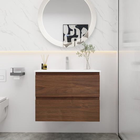 ExBrite 30" Bathroom Vanity With Gel Basin Top