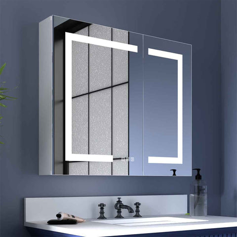 Bathroom Medicine Cabinets with Mirrors and Lights 30" W x 26" H | Boost-M1