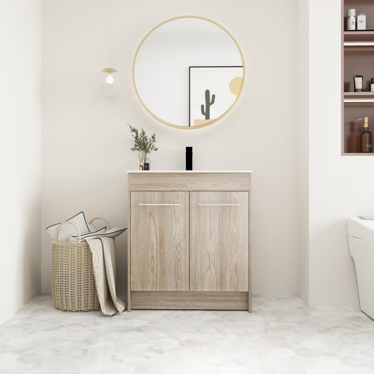 ExBrite 30 Inch Freestanding Bathroom Vanity