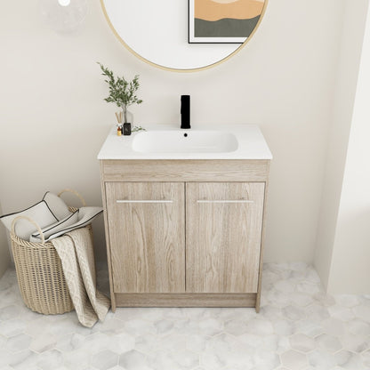 ExBrite 30 Inch Freestanding Bathroom Vanity