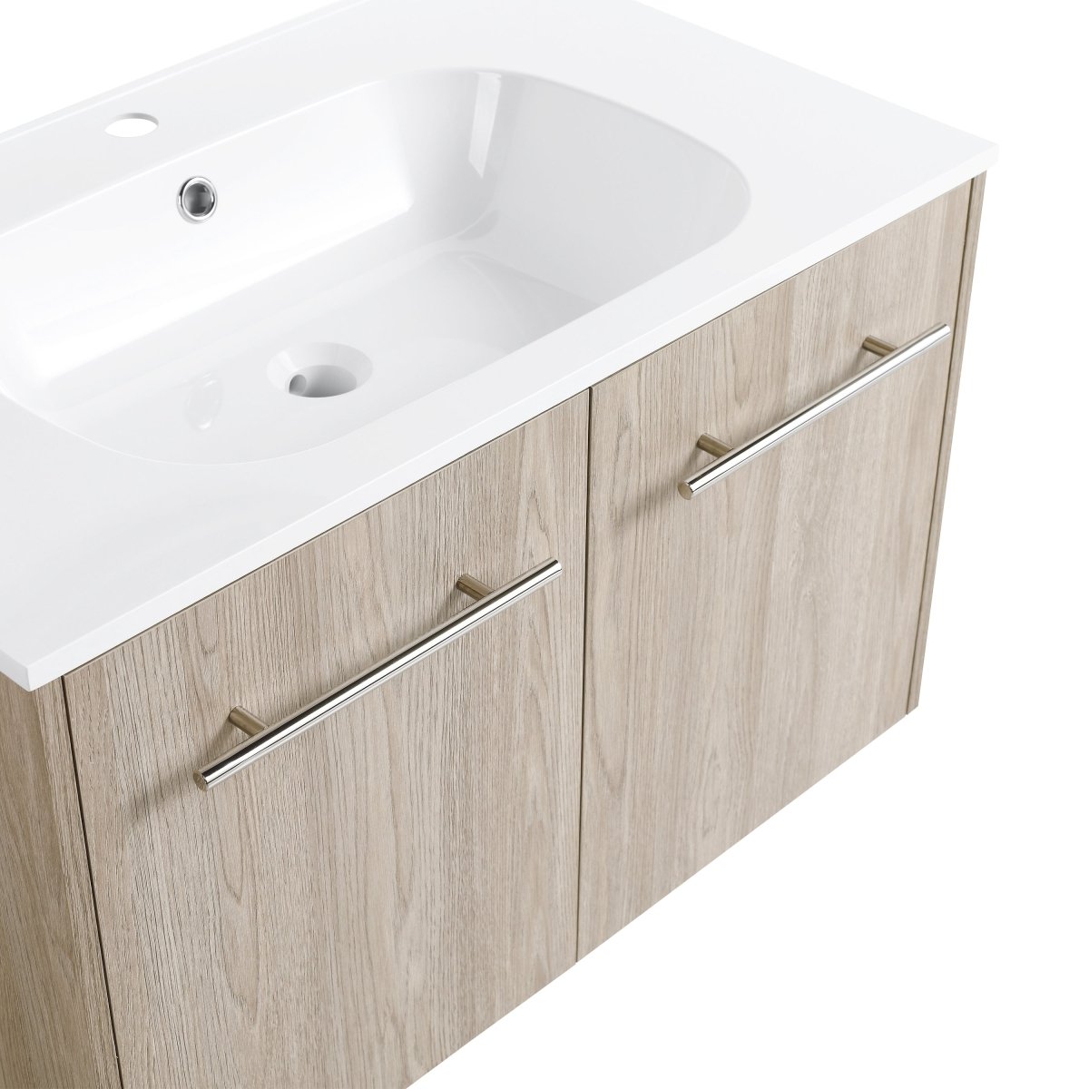 ExBrite 30 Inch Wall Mounted Bathroom Vanity