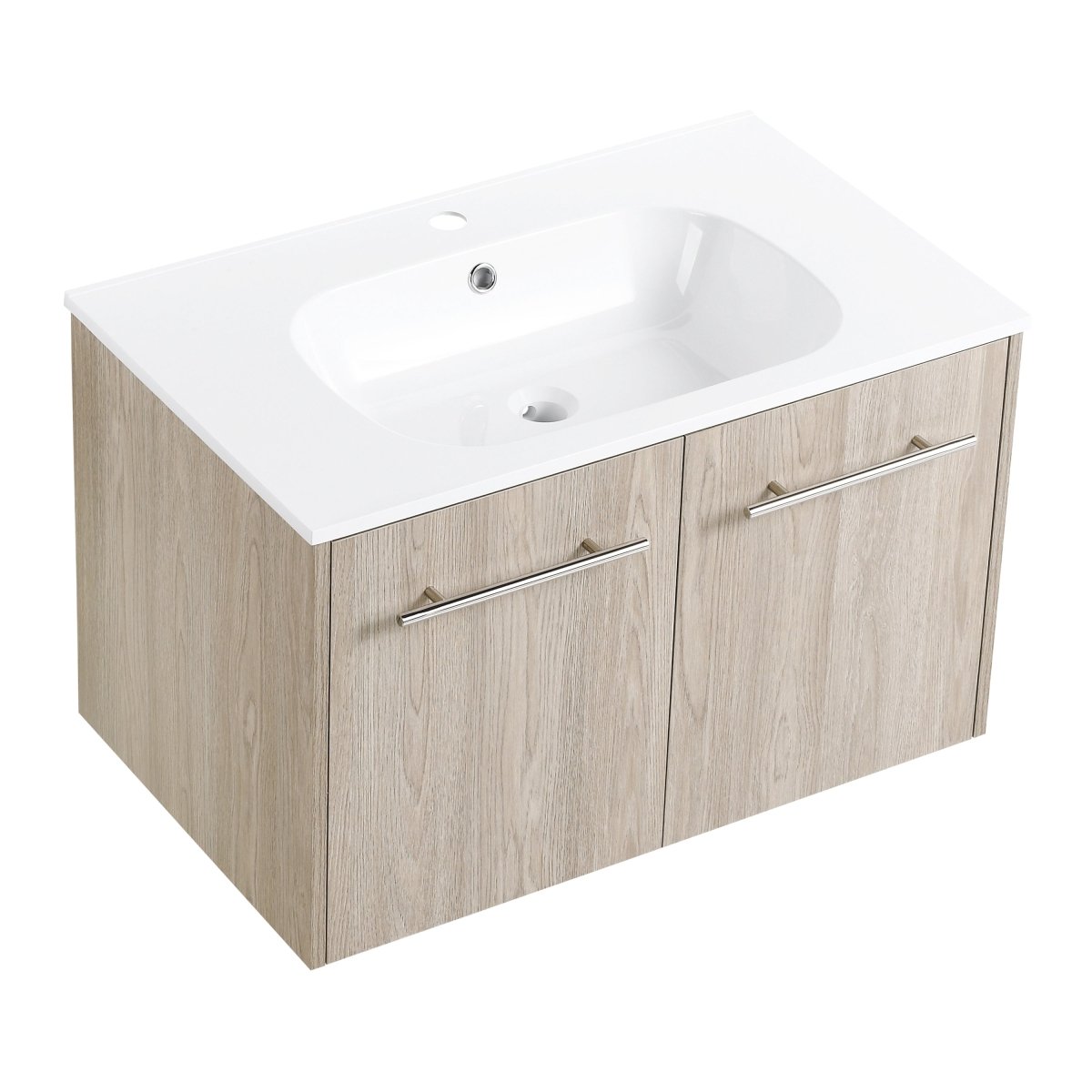 ExBrite 30 Inch Wall Mounted Bathroom Vanity