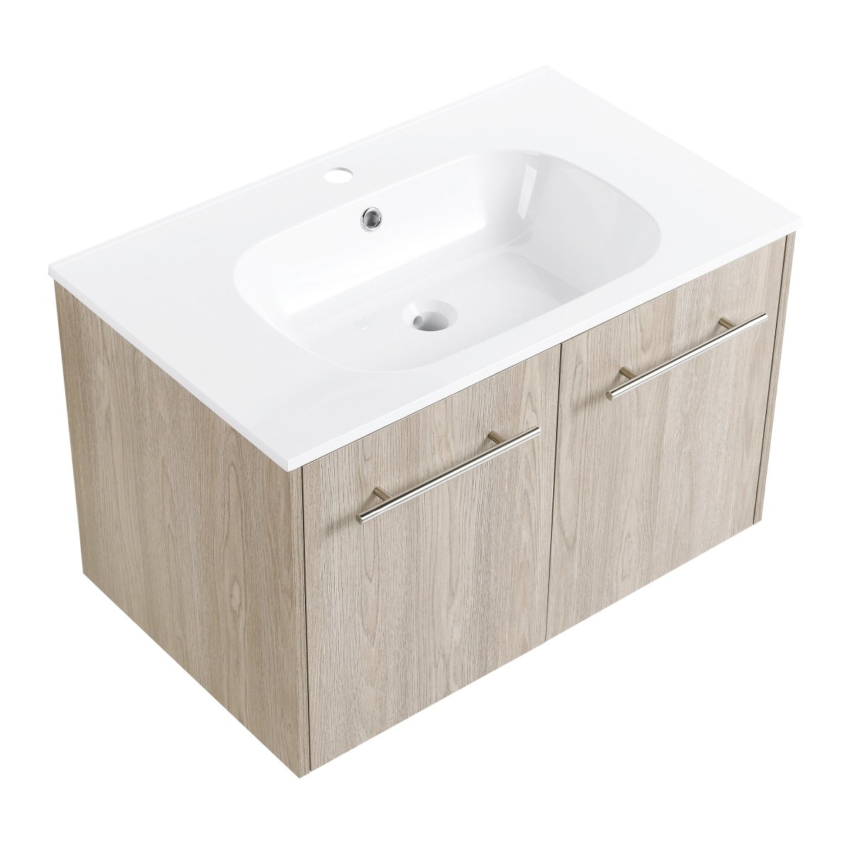 ExBrite 30 Inch Wall Mounted Bathroom Vanity