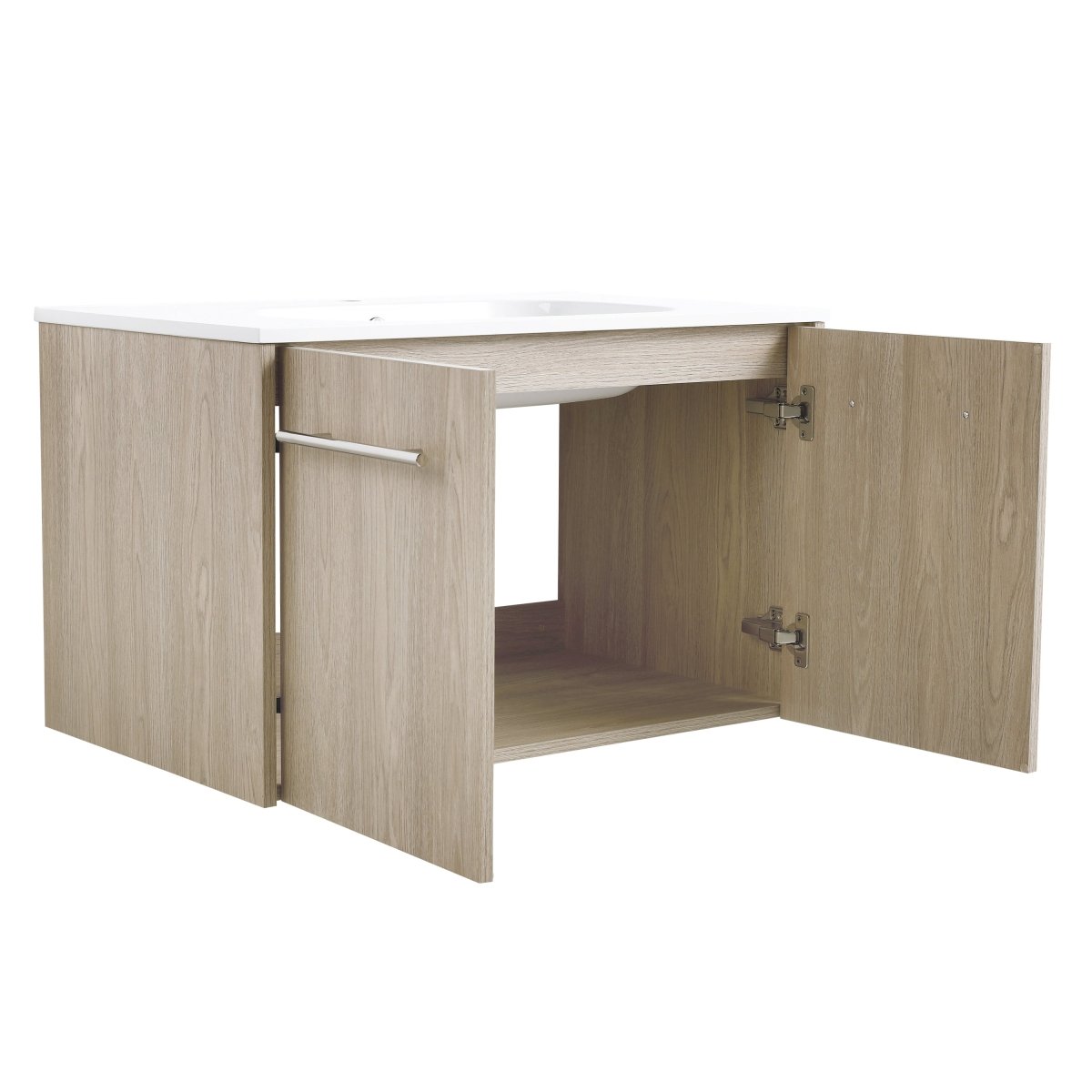 ExBrite 30 Inch Wall Mounted Bathroom Vanity