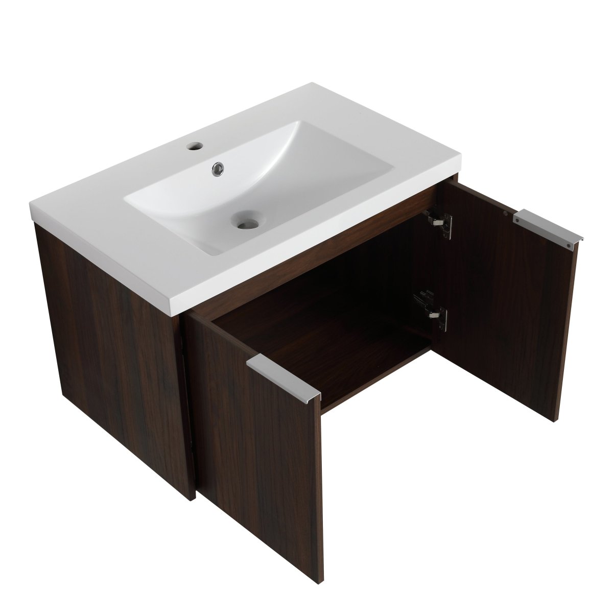 ExBrite 30'' Soft Close Doors Bathroom Vanity With Sink For Small Bathroom