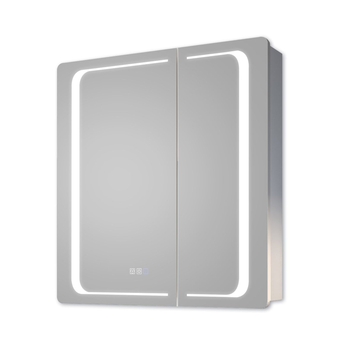 ExBrite 30" W x 32" H LED Lighted Bathroom Medicine Cabinet with Mirror Recessed or Surface Mounted LED Medicine Cabinet - ExBriteUSA