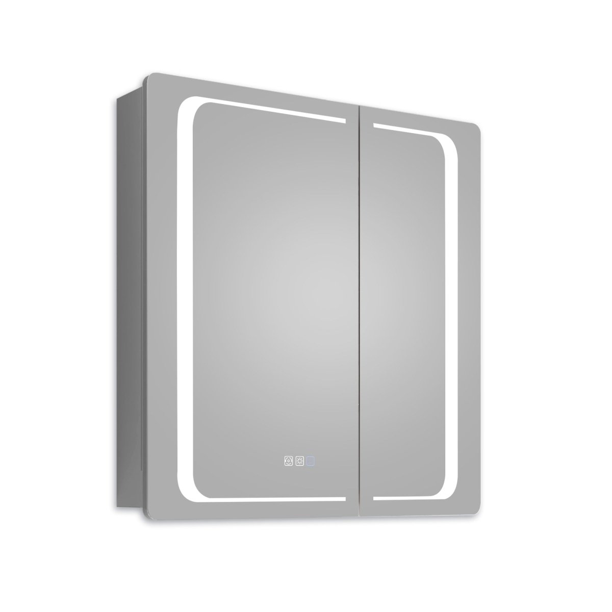 ExBrite 30" W x 32" H LED Lighted Bathroom Medicine Cabinet with Mirror Recessed or Surface Mounted LED Medicine Cabinet - ExBriteUSA