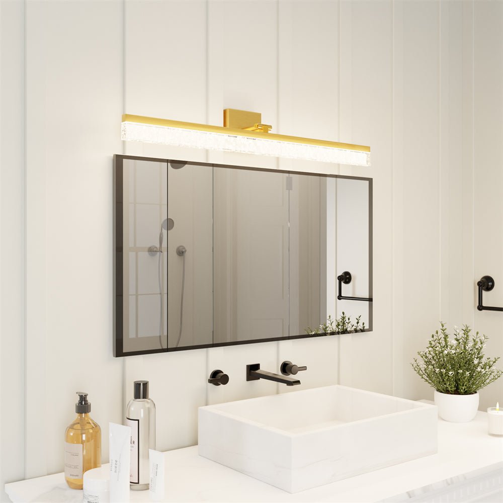 ExBrite 31.50" Modern LED Vanity Light - Sleek Bathroom Mirror Front Lighting Fixture