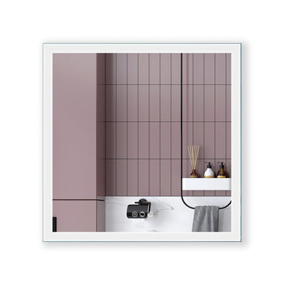 ExBrite 35 x 35 inch Square Backlit LED Lighted Bathroom Vanity Mirror - ExBriteUSA