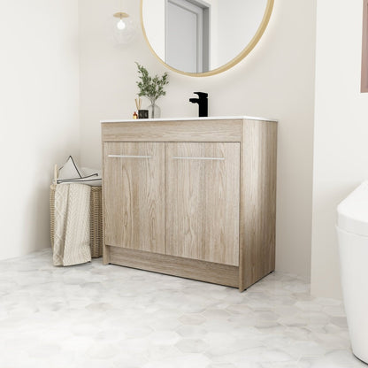 ExBrite 36 Inch Freestanding Bathroom Vanity