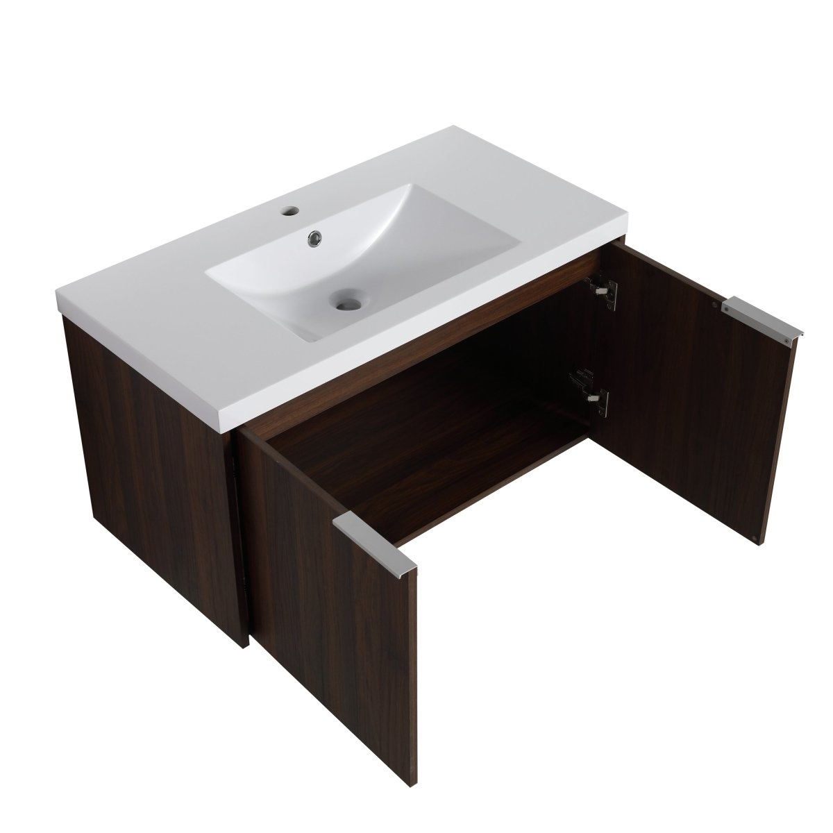 ExBrite 36" Modern Design Float Mounting Bathroom Vanity With Sink Soft Close Door