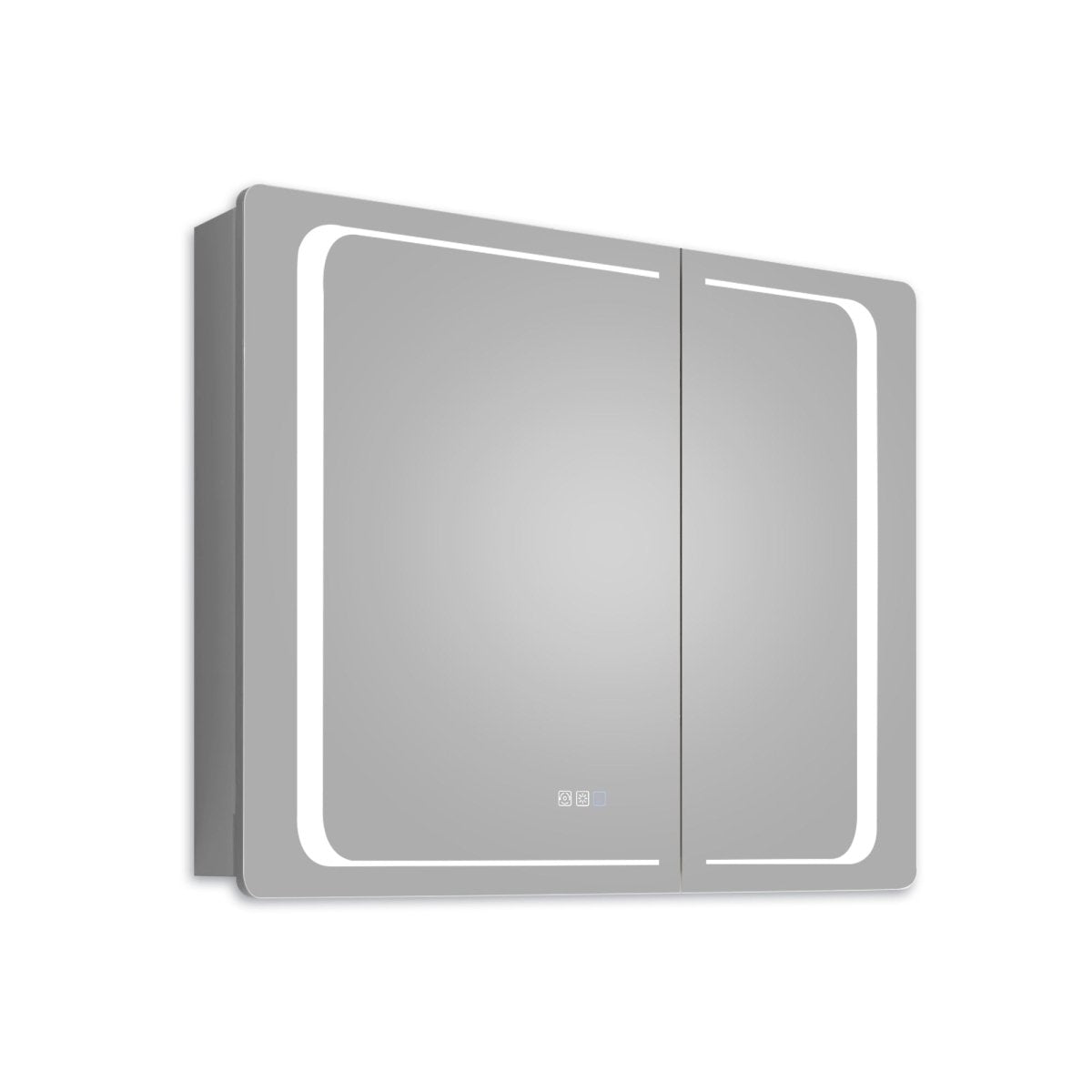 ExBrite 36" W x 30" H LED Lighted Bathroom Medicine Cabinet with Mirror Recessed or Surface Mounted LED Medicine Cabinet