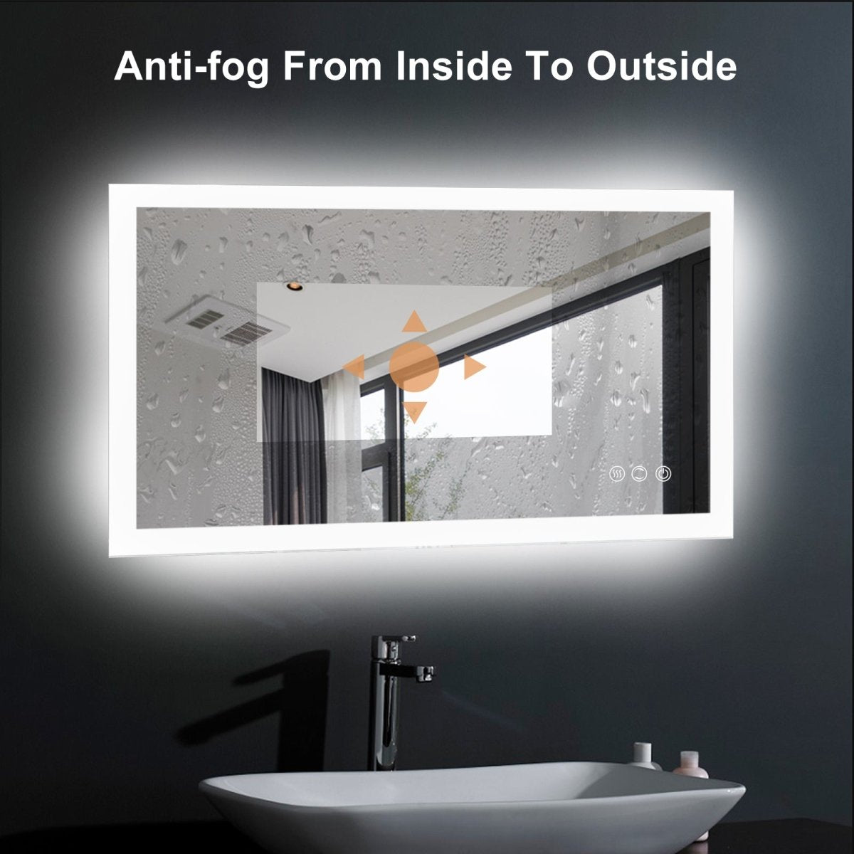 ExBrite 40 x 24 inch LED Bathroom Mirror with Led Light - ExBriteUSA
