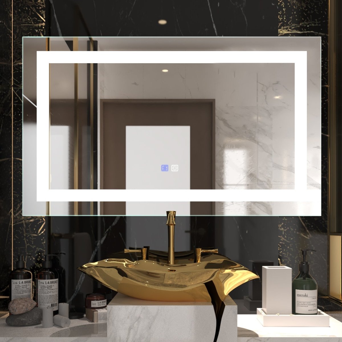 Ascend-M1s 40" W x 24" H,Anti Fog,Dimmable,LED Bathroom Mirror