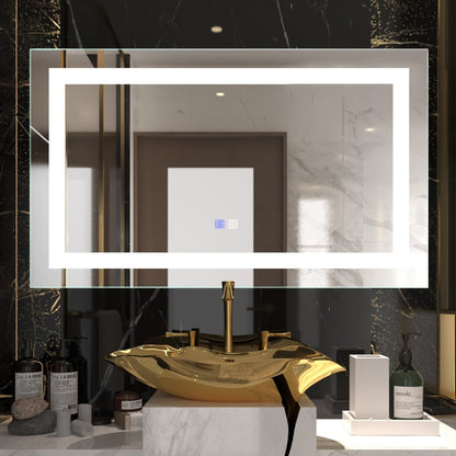 ExBrite 40 x 24 inch,Anti Fog,Dimmable,LED Bathroom Mirror - ExBriteUSA