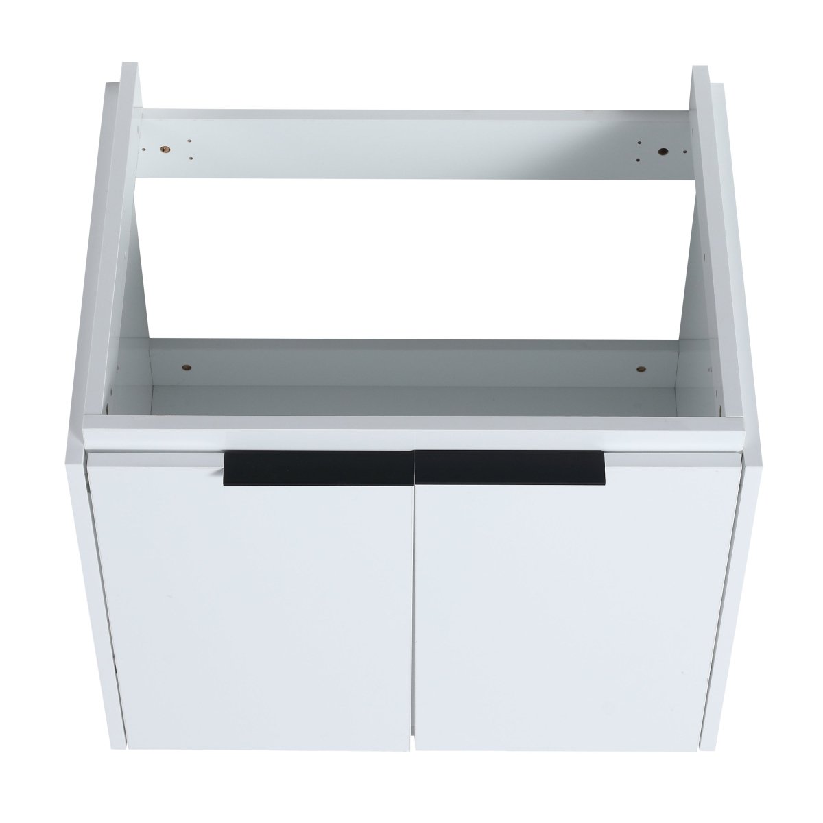 Exbrite 48 Inch Soft Close Doors Bathroom Vanity With Sink, and Two Small Storage Shelves