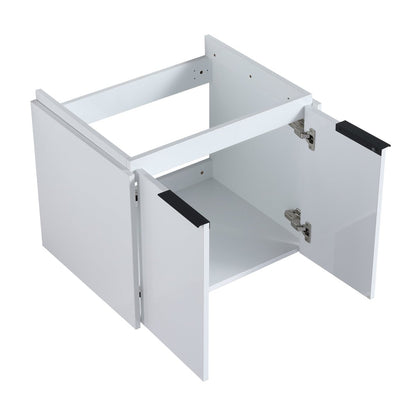 Exbrite 48 Inch Soft Close Doors Bathroom Vanity With Sink, and Two Small Storage Shelves