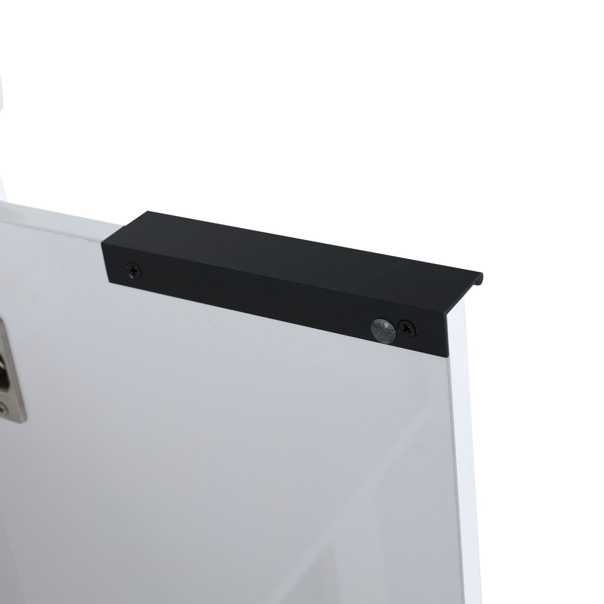 Exbrite 48 Inch Soft Close Doors Bathroom Vanity With Sink, and Two Small Storage Shelves