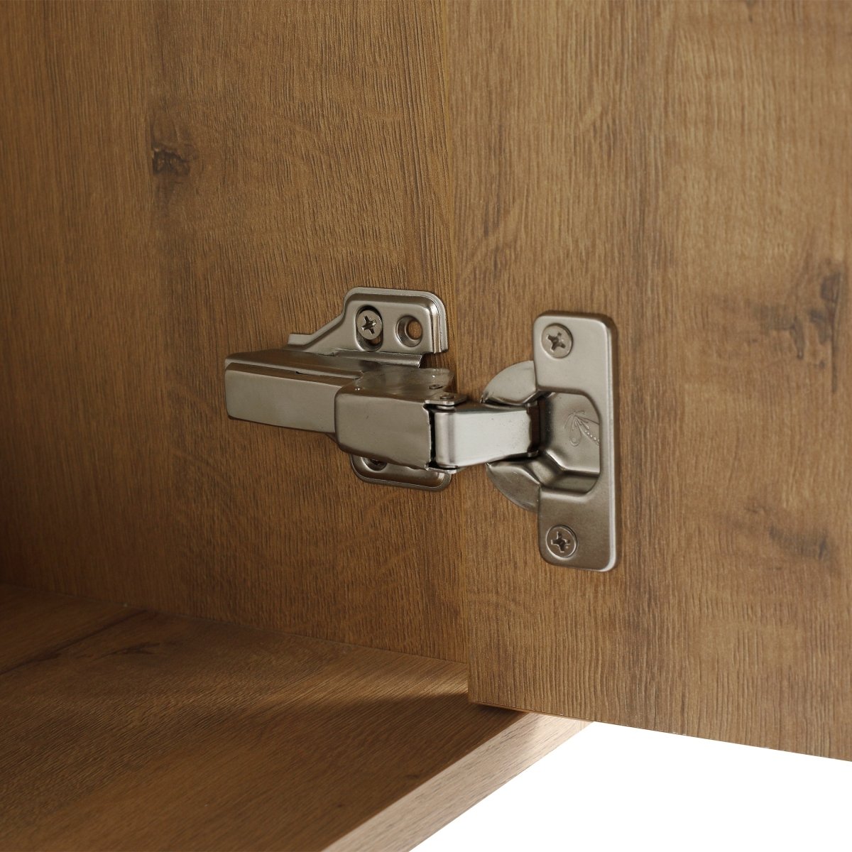 ExBrite 48" Wall Mounted Bathroom Vanity With Double Sink, Soft Closing Door Hinge