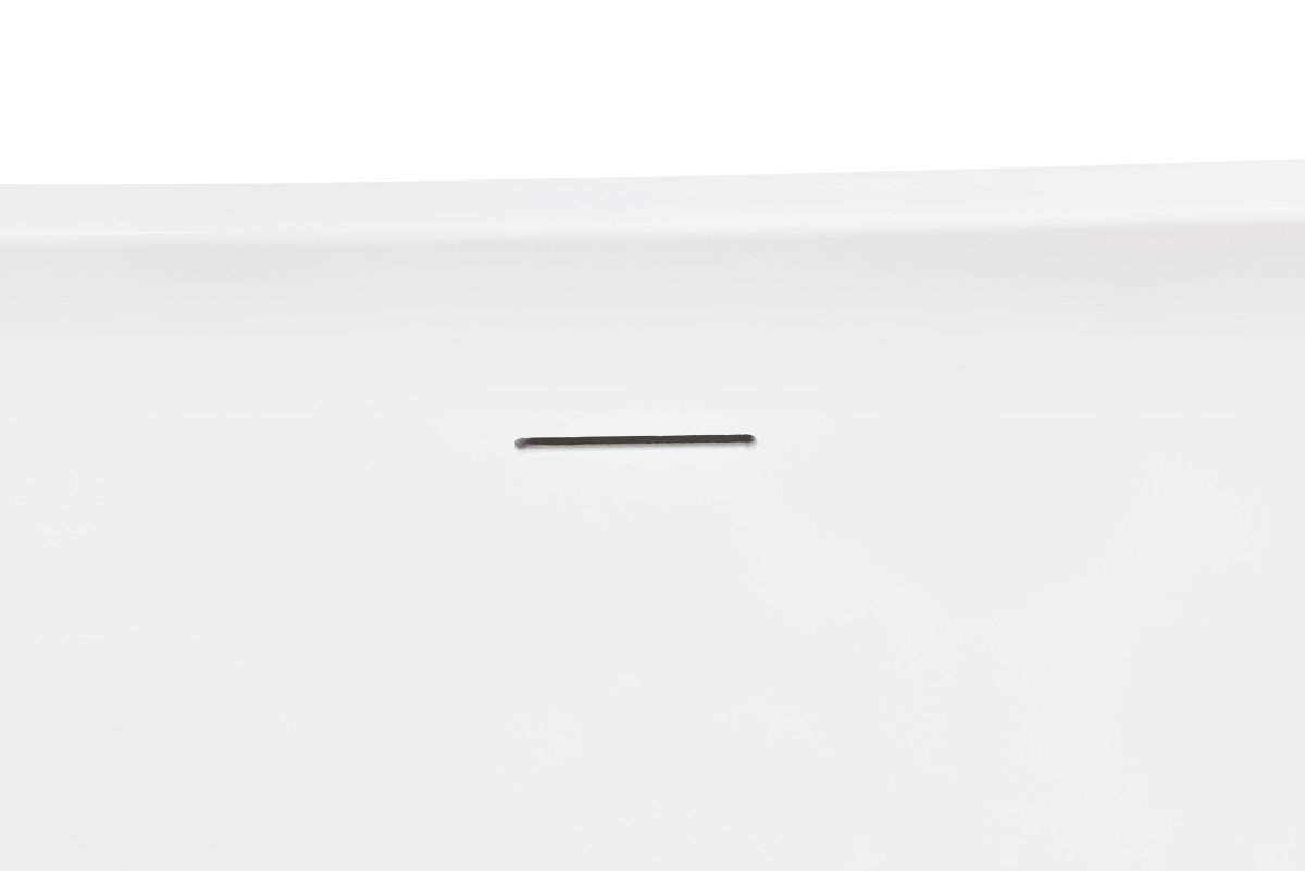 ExBrite 54 inch Bathtub Anti-slip Acrylic Freestanding Soaking White - ExBriteUSA