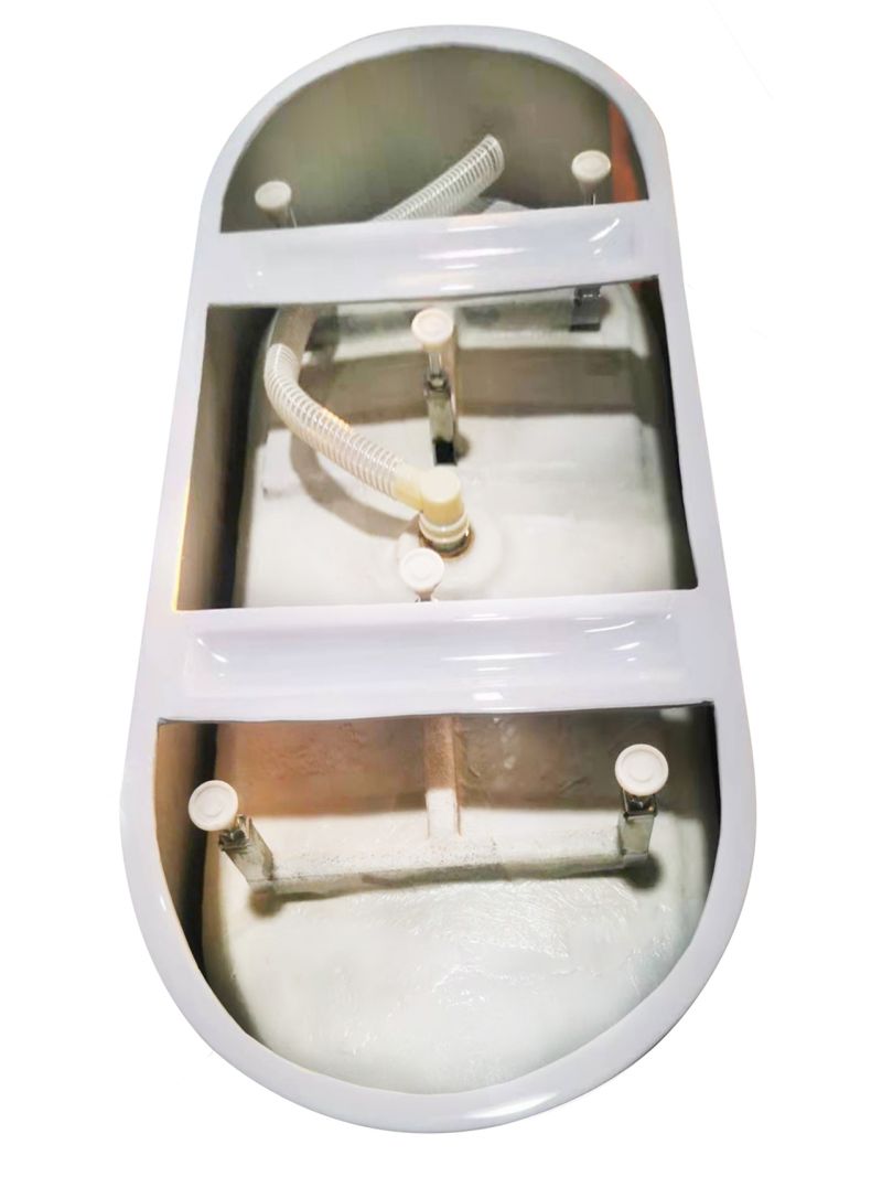 Exbrite 60" Acrylic Alcove Freestanding Soaking Bathtub,Eco-friendly,Easy Installation