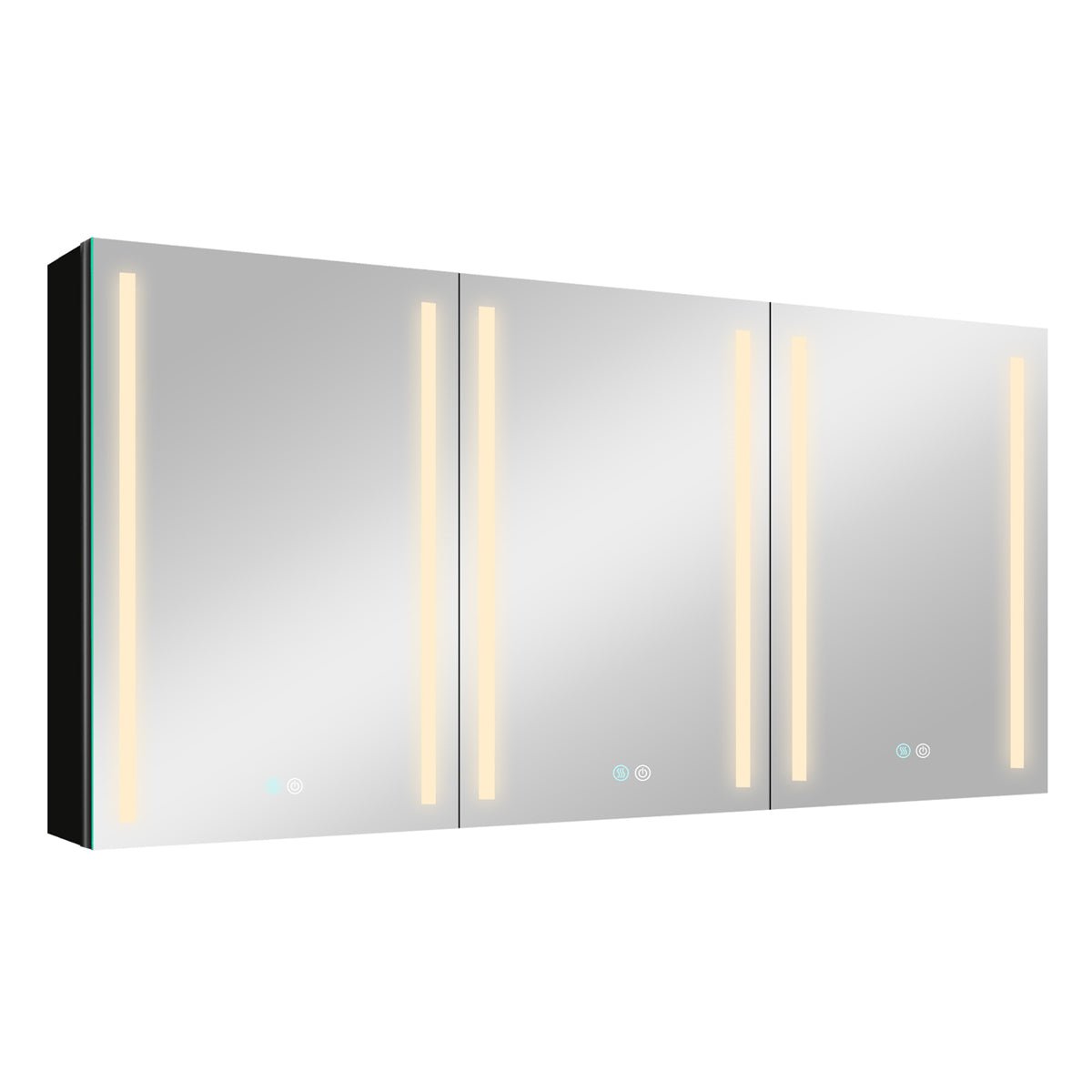 ExBrite 60 in. W x 30 in. H Bathroom Medicine Cabinet with Lighted Mirror, Surface Mount ,Stepless Dimming