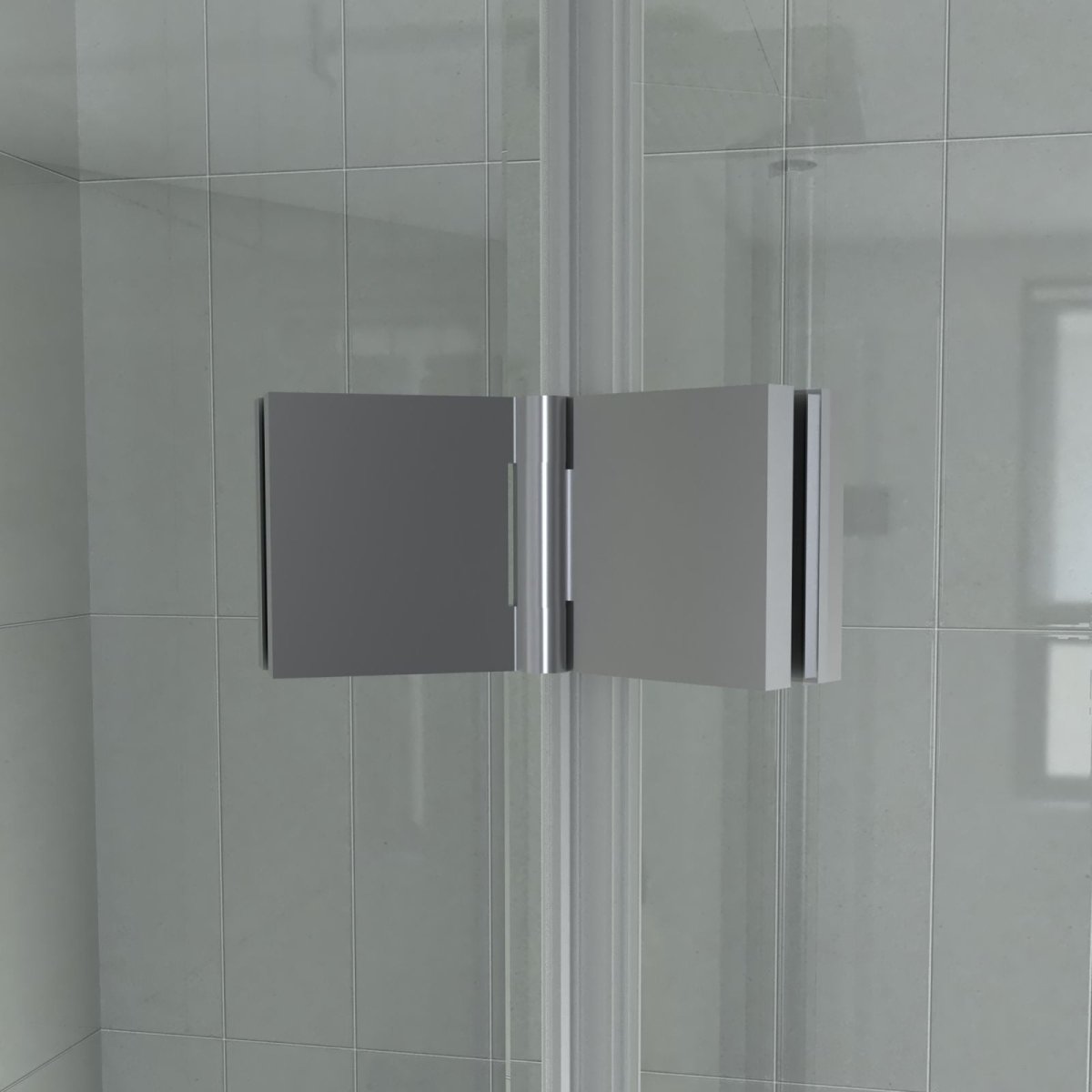 ExBrite Fold 30" x 72" Frameless Bi-Fold Shower Door in Chrome