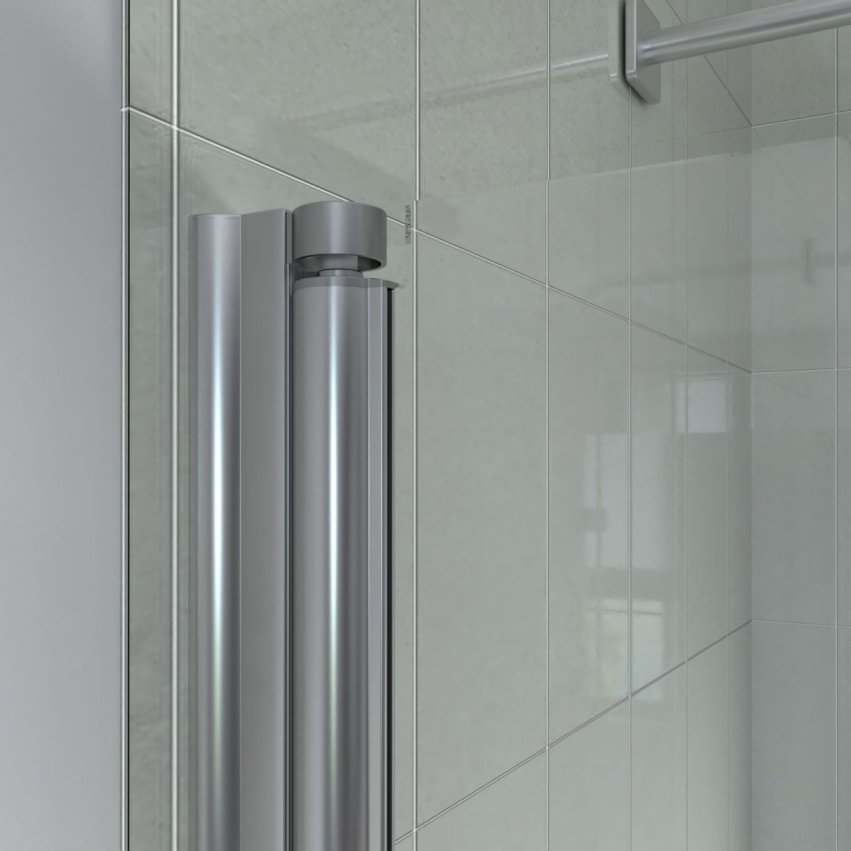 ExBrite Fold 30" x 72" Frameless Bi-Fold Shower Door in Chrome