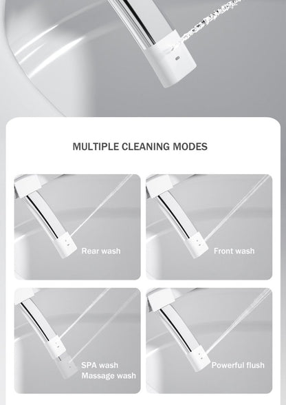 ExBrite Luxury Smart Toilet with Auto Open/Close Lid Auto Flush Warm Water and Heated Seat Modern Tankless Toilet with Remote Control