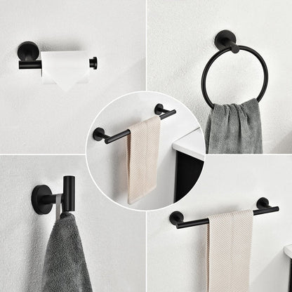 ExBrite Wall Mount Towel Rack Set 6 Piece Stainless Steel for Bathroom - ExBriteUSA