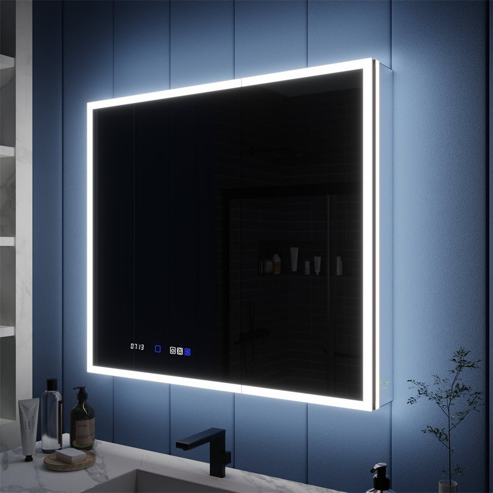 【美品】LUMENA2X Recessed Medicine Cabinet with Mirror - Illusion 36