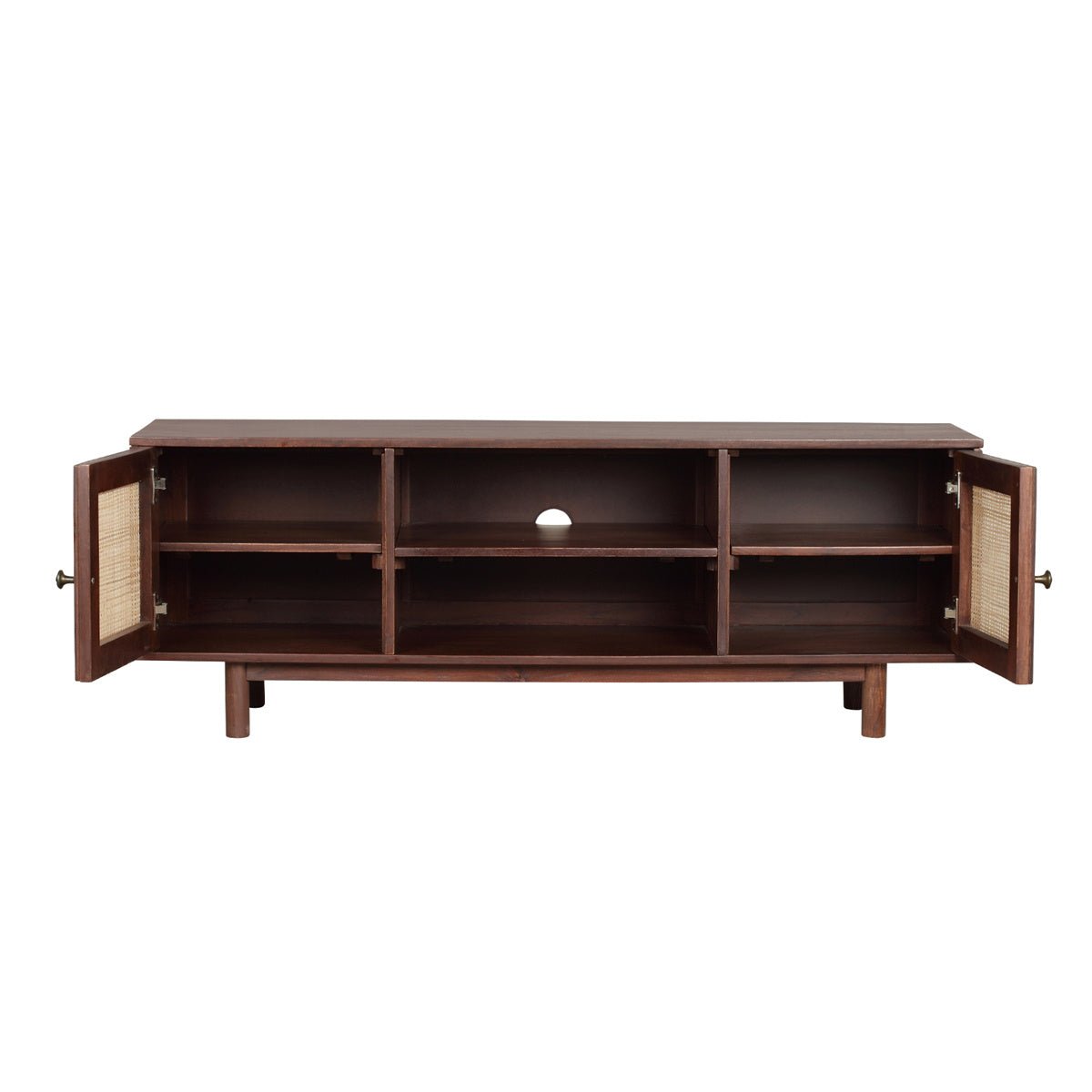 MangoLuxe 55" Solid Wood TV Stand Cabinet Media Console